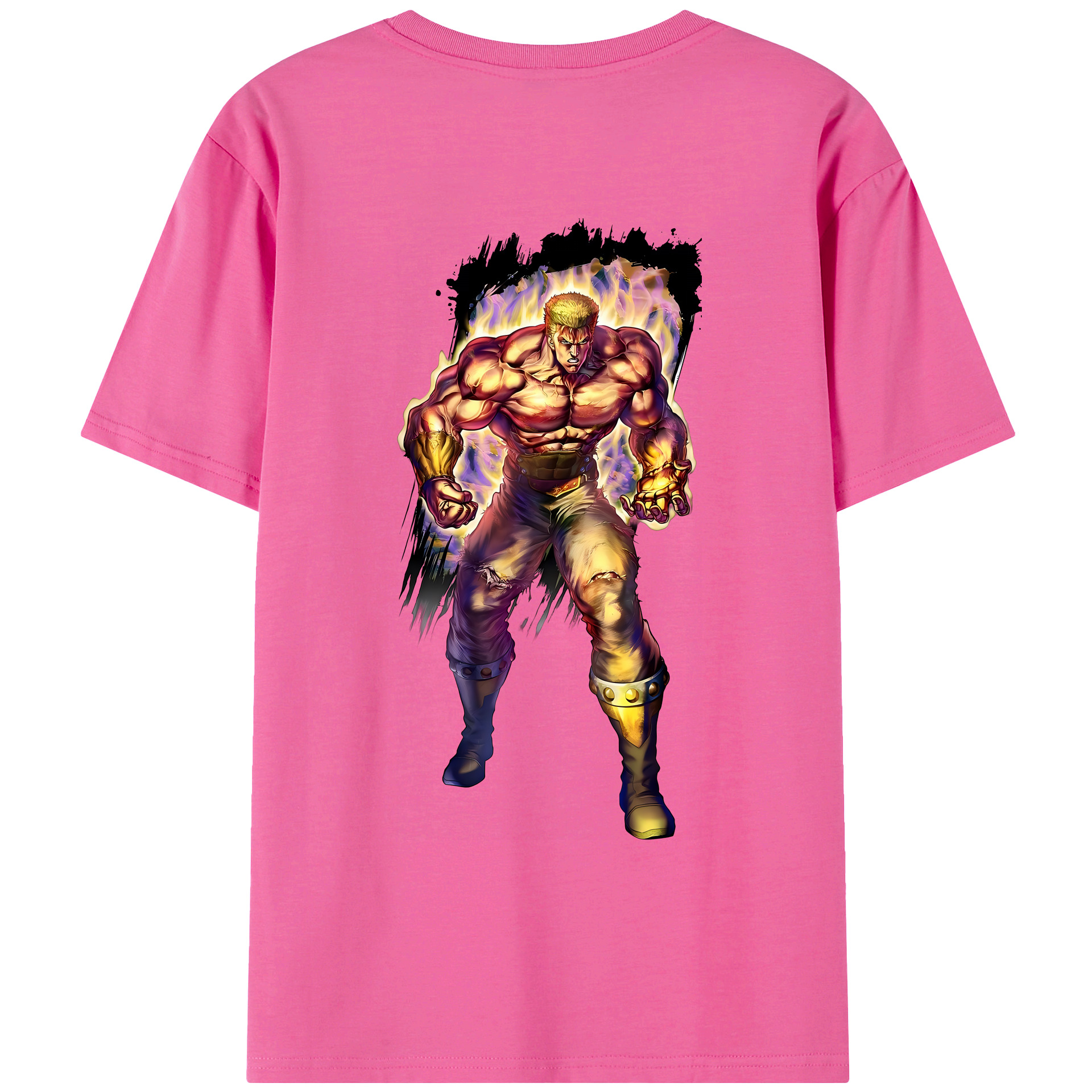 （画像用） 北斗の拳 Fist of the North Star レディース半袖Tシャツ(バックプリント)